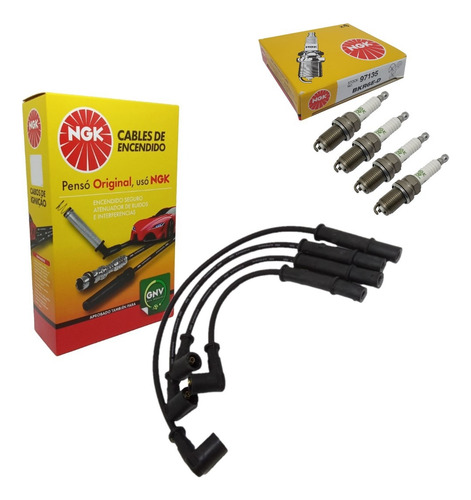 Kit De Cabos + Velas Sandero 1.6 8v Motor K7m 2008 A 2017