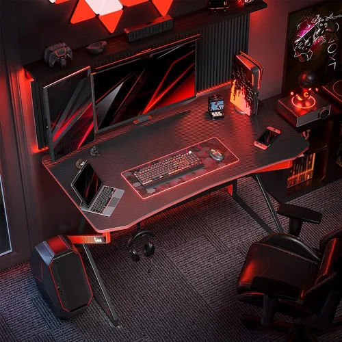 Cubicubi Simple Gaming Desk Z En Forma De Estación De Trabaj