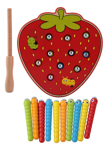 Juguete Educativo Para Niños Capture Worm Wooden Kid
