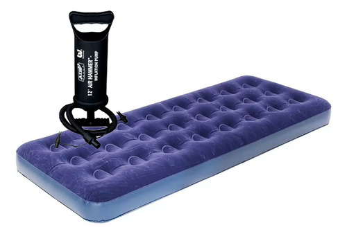 Colchon Inflable 1 Plaza Bestway + Inflador Mundocamping