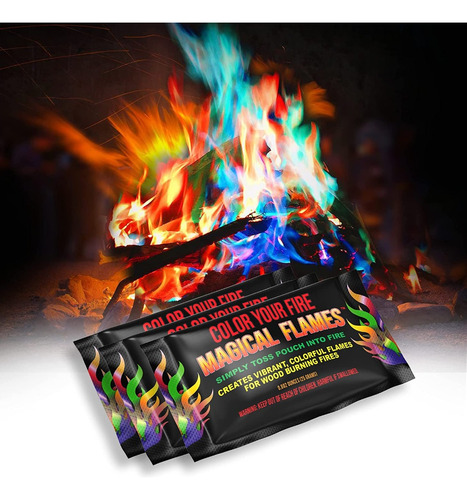 Fuego Místico/efecto De Color En El Fuego - Hoguera/chimenea