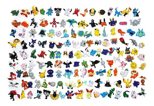 Kit 24 Pokemon 2-3cm Juego Niños Muñecos
