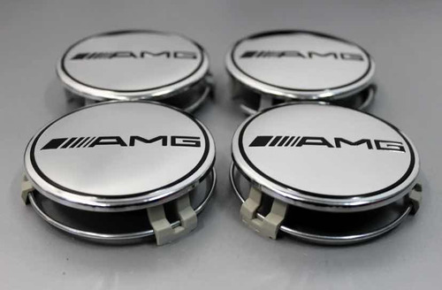 Centros De Llantas 75 Mm Insignia Amg Mercedes Benz