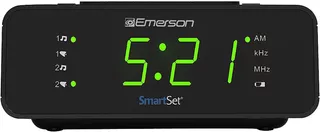 Reloj Despertador Emerson Smartset Con Atenuador De Radio Am