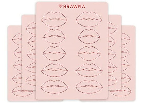 Kits De Tatuajes - Brawna Lip Blush Practice Skin For Pmu Ma