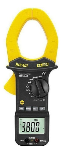 Alicate Amperimetro Hikari Ha 3800 Capacit Resist Diodo Ncv