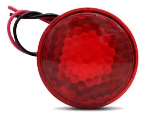 Sirene Piezo 6 Tons Com Led Vermelho 12v Marcha Ré Universal