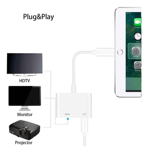 Adaptador Lightning A Hdmi Para iPhone / Ios/ iPad Tl-113