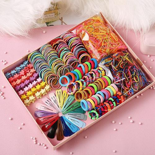 Bzybel Candy Colors - Cintas Elasticas Para El Pelo, Para Co