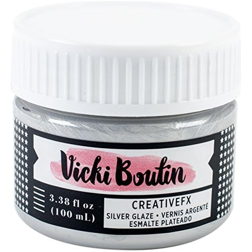 Vicki Boutin Silver Mixed Media Creative Fx Glaze 3.38o...