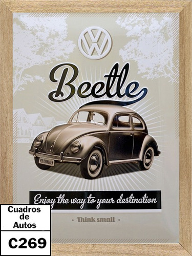 Volkswagen Beetle Auto,cuadro,poster  C269