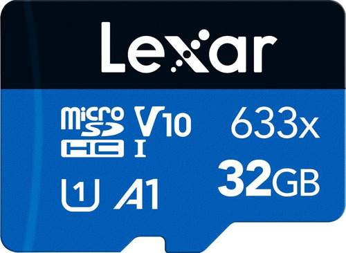 Memoria Micro Sd Lexar 32gb 633x 100mb/s Blue Series C 10