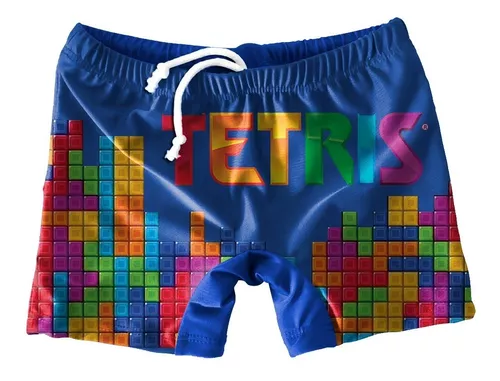 Boxer Bañador Natacion Niño Tetris