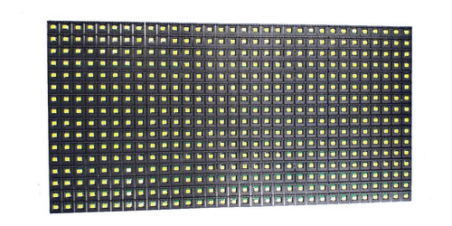 Imagen 4 de 6 de Modulo Led P10 Smd Ambar 32x16cm Ledshopmx Para Exterior