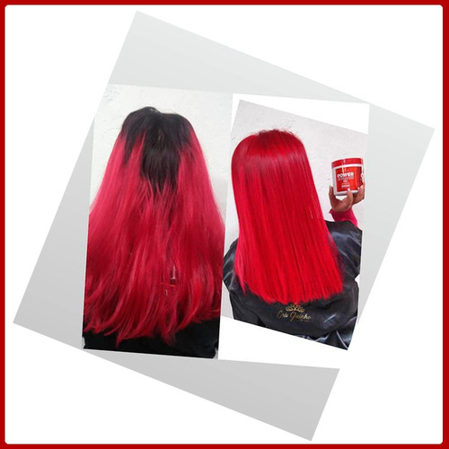 Imagem 3 de 6 de 7 Unidades Máscara Tonalizante Power Color Tróia Hair 500gr