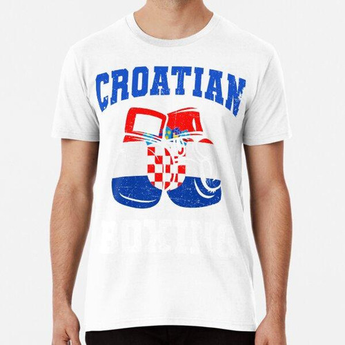 Remera Guantes De Boxeo Croatas Orgullo De Croacia Algodon P