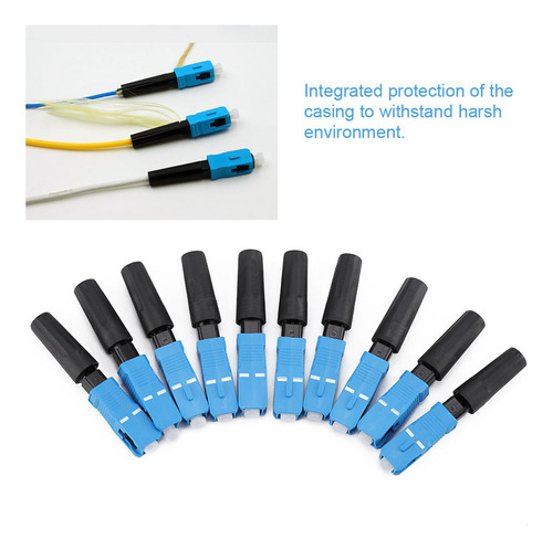 Conector Rápido De Fibra Optica Sc Para Ftth 100pcs