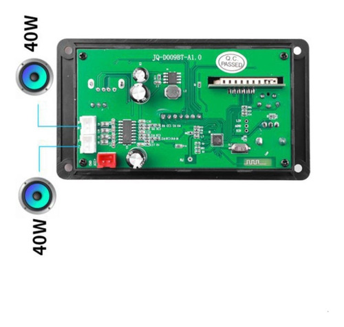 Módulo De Audio 12v Usb Tf Usb Fm Radio De Coche Con Placa