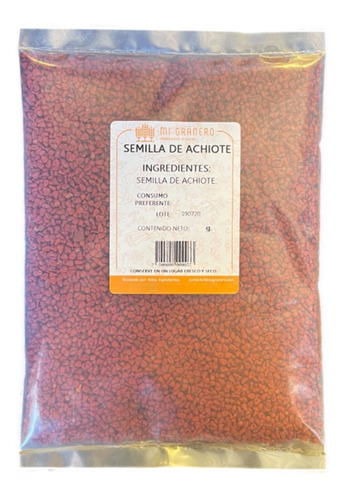 Achiote Semilla Granel 500 Gramos