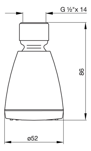 Flor Ducha Lluvia Fv 0126.04-b Antisarro Autolimpiable