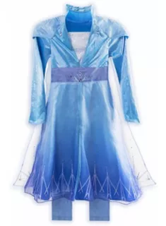 Elsa Frozen 2 Disfraz Deluxe Talla 7-8 Disney Store