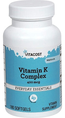Suplementos Vitamina K Complex Con K1 Y - L a $2665