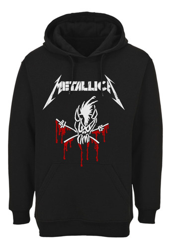 Poleron Metallica Live Shit Con Rojo Metal Abominatron