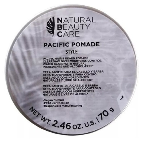 Pacific Pomade 70 G Cera Transparente Cabello Y Barba Nbc