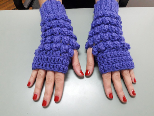 Mitones Guantes Tejido Al Crochet Super Abrigados!!!!!!