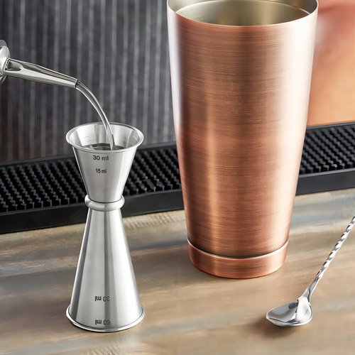 Medidor de bebida Jigger de 1 onça x 2 onças Tablecraft Japanese Steel