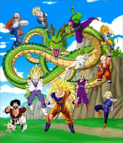 Auto Adesivo Decorativo Papel De Parede Dragon Ball Z - 3m²