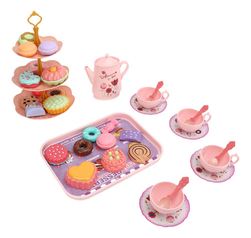 Set De Fiesta De Té Para Niños Pequeños Simulación De Tarde