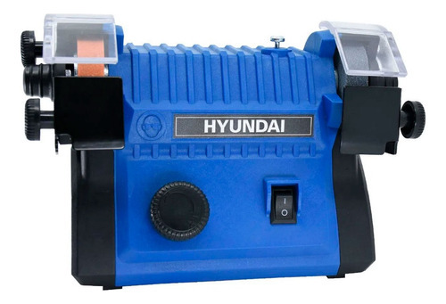 Esmeril De Banco De Batería Hybg20 Marca Hyundai 20v Color Azul Marino