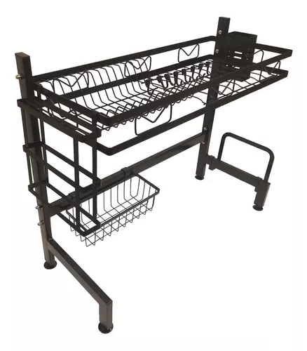 Secaplatos Escurridor Metalico Rack Premium - Sheshu Home Color Negro