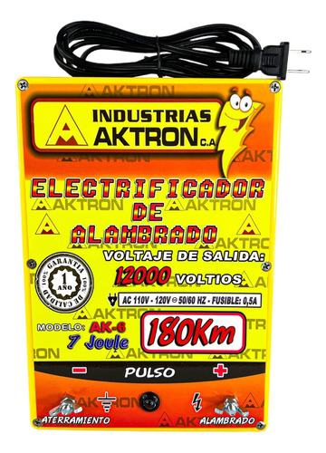 Energizador Electrico Aktron 180km 110v New Farmers Power