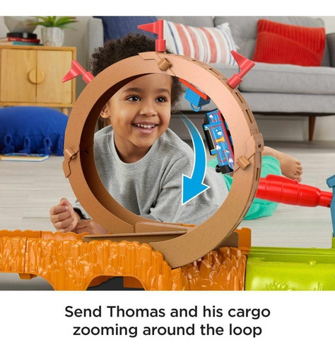 Imagen 4 de 6 de Tren Thomas Motorizado Loop Patio De Mantenimiento Hhn25 Mat
