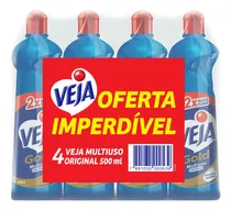 Comprar Kit com 4 Limpadores Veja Multiuso Original 500ml