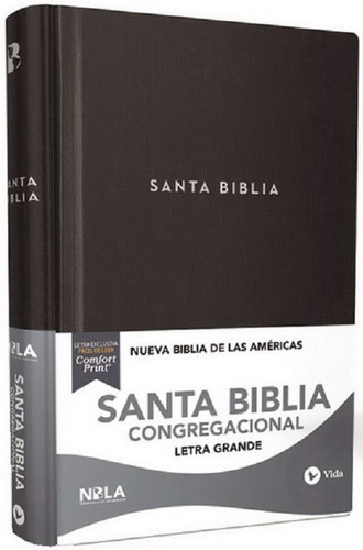 Imagen 1 de 3 de Biblia Congregacional - Nbla - Tapa Dura Negro - Mt