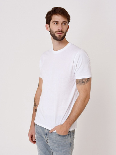Imagen 3 de 7 de Remera Lisa Hombre Básica Trabajo - Mauro Sergio