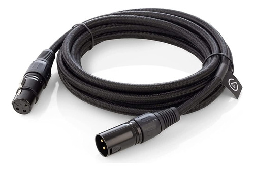 Cable Para Micrófono Elgato Conector Xlr, Largo De 3 M Negro