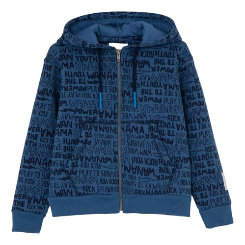 Campera Algodón Niño Wanama Kids Ben Con Capucha Con Friza P