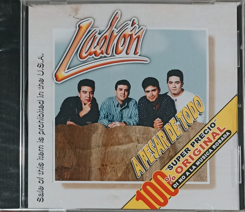 Ladrón -  A Pesar Del Todo- Cd  Disco - Nuevo