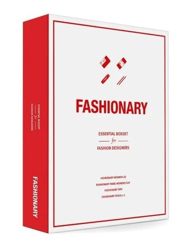 Fashionary Boxset Esencial Para Diseñadores De Moda Rojo