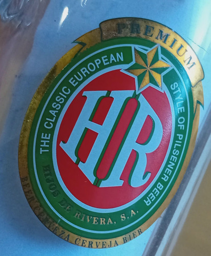 Vaso Chopp Jarra De Cerveza Hr Hijos De Rivera Estrella Verde (Usado)