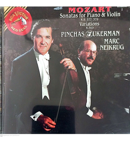 Cd Mozart - Sonatas Forr Piano E  Pinchas Zukerman ,
