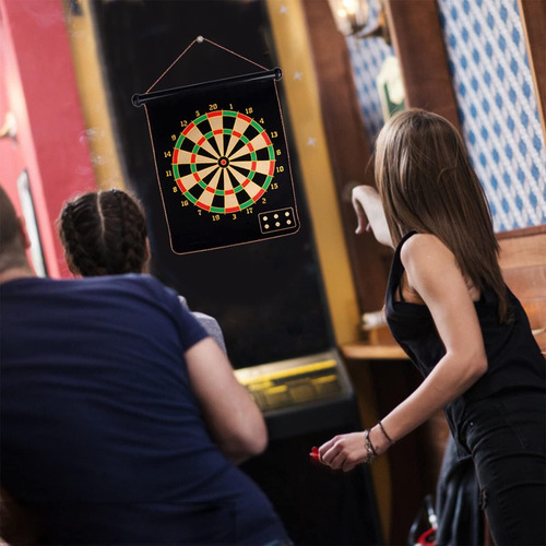 Doble Cara Juego De Dardos,6 Dardos Punta De Acero Magnético