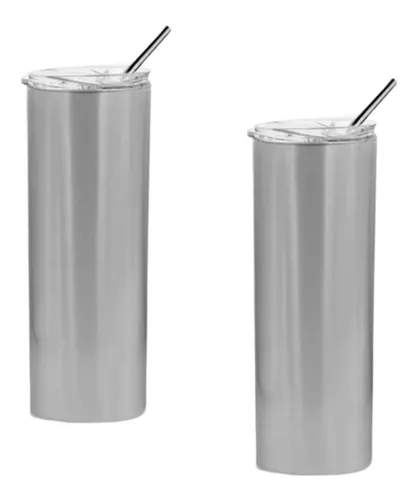 Termo De Aluminio Tlp Para Sublimar 20oz Doble Pared - Plata