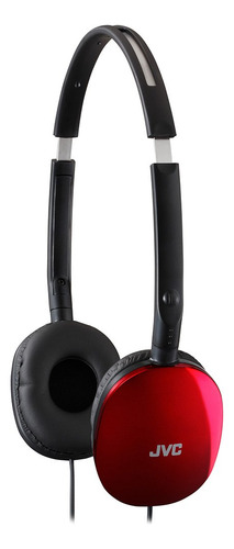 Auriculares Jvc Has160r Flat Red Con Aislamiento De Sonido Y