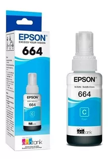 Tinta Epson Cyan T664220 Para L210-l220-l310-l355-l365-l455