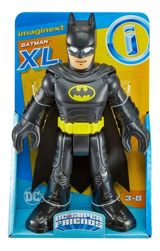 Boneco Batman Xl 25cm - Dc Super Friends - Imaginext Mattel